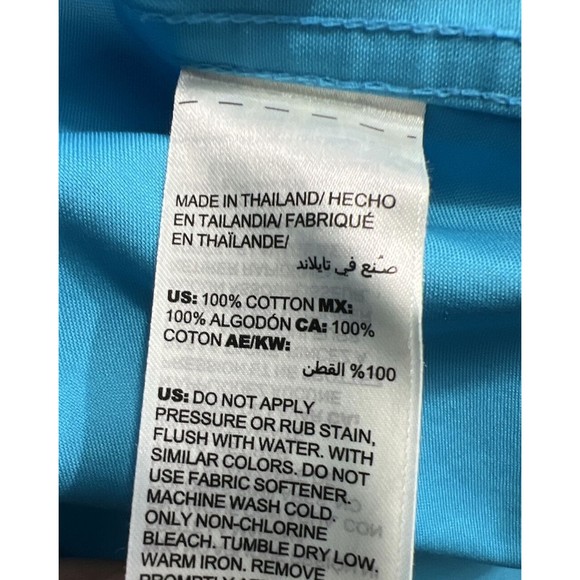 Chicos No Iron Stain Shield Blue Blouse Size 1.5 US 10 - Picture 4 of 9